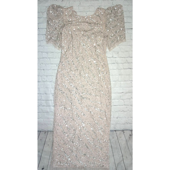 Adrianna Pappel Dresses & Skirts - Adrianna Papell Women's Short-Sleeve All Over Sequin Gown, Size 6